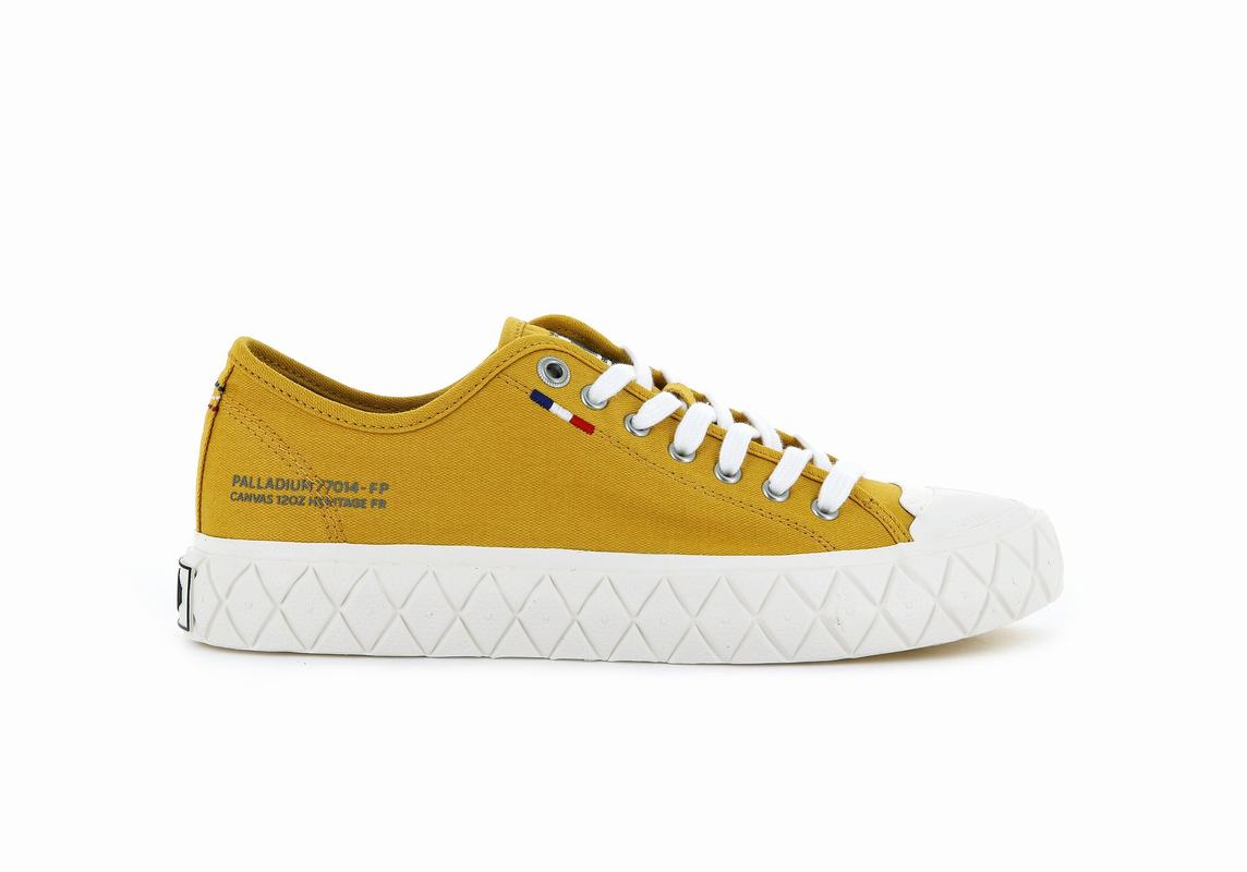 Palladium Palla Ace Canvas Men's Low Top Sneakers Yellow (FGDM56842)